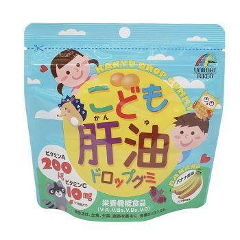 Unimat Riken 兒童魚肝香蕉味軟糖100粒裝