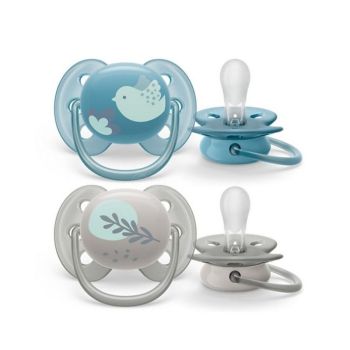Avent 3653 超柔軟安撫玩咀6-18m(綠/灰色)