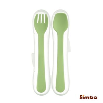 Simba S3372 美味學習叉匙(綠)