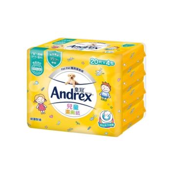 Andrex 皇冠兒童濕廁紙(20片4包) 