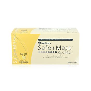 Medicom Safe+Mask 白色低敏成人耳掛式醫用口罩(Level 1)50個