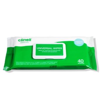 Clinell 全方位清潔消毒濕紙巾40片(專業版)