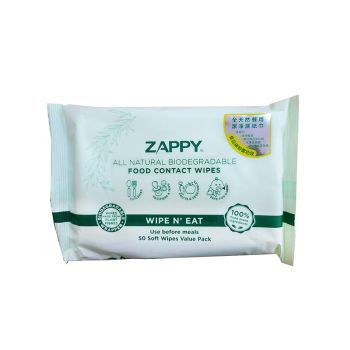 Zappy 餐用潔淨濕紙巾50片裝