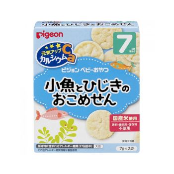 Pigeon 嬰兒高鈣小魚星星米餅7m+(6gx2袋)
