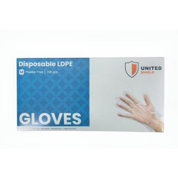 BlueSail 即棄透明手套100個 (中碼) (加厚版)