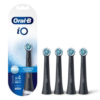 Oral B  iO深層清潔護齦刷頭 4支裝(黑色)