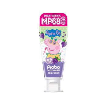 Probo Peppa Pig 葡萄口味-多益肽兒童牙膏80g 