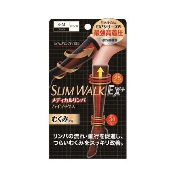 Slimwalk PH651 S-M 中筒黑色(外出)醫療保健壓力襪