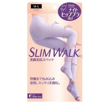 Slimwalk PH798 M-L 紫色-階段壓力睡眠襪褲