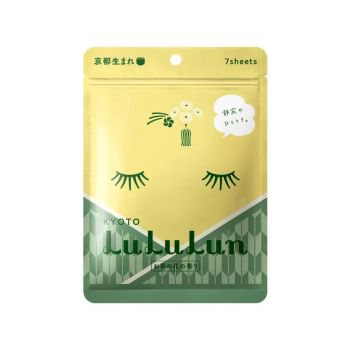 LuLuLun京都限定宇治綠茶化妝水面膜 (7片裝)