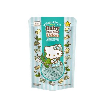 BabyJ Hello Kitty 綠藻-寶寶奇亞籽烏冬麵120g