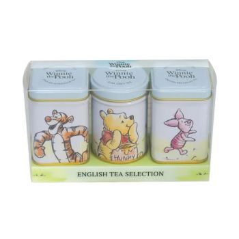 New English Tea 小熊維尼-英式茶經典鐵罐3件套裝