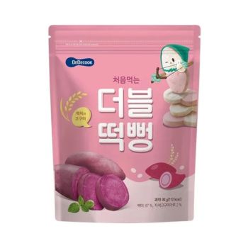 Bebecook 紫薯味-雙色米餅30g