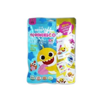 Pinkfong Baby Shark 桃味-維他命C&D+鋅咀嚼糖30粒