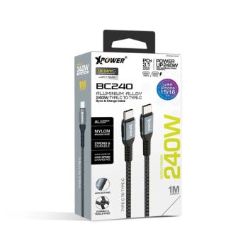 XPOWER (BC240) 240W 高速傳輸 充電編織線