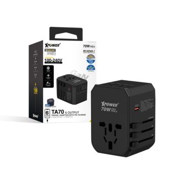 XPOWER (TA70-BK) 70W GaN 旅行充電器