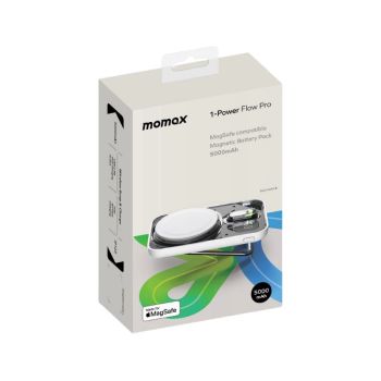 Momax 1-Power Flow Pro 5000mAh MagSafe 磁電寶 (CCC認證)
