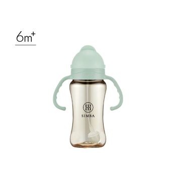 Simba (綠沐)270ml-蘊蜜鉑金PPSU防漏滑蓋學習水杯