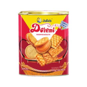 Julies (DoReMi) 馬來西亞 什錦鐵罐餅乾532g