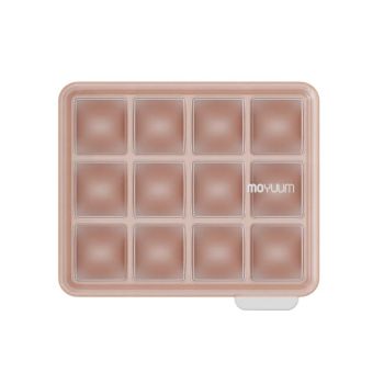 MOYUUM (粉紅) 白金矽膠 嬰兒食品儲存器12格