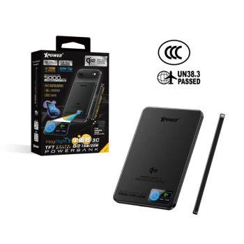 (M16-Black-5000mAh) 3C認證版 磁吸無線充電器