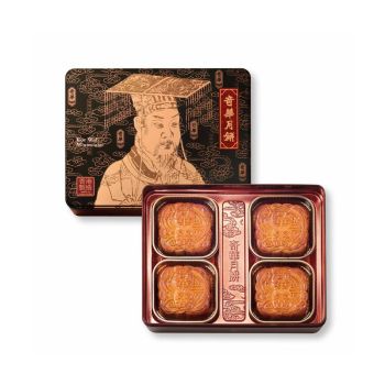 (券)奇華K1 雙黃金黃蓮蓉月餅4個裝