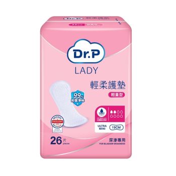 Dr. P Lady (輕量型19cm) 輕柔護墊26片裝