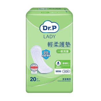 Dr. P Lady (一般流量24cm) 輕柔護墊20片裝