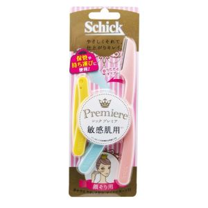 Schick 舒適 摺疊L型 Premiere 即棄剃刀3入裝(顏用)