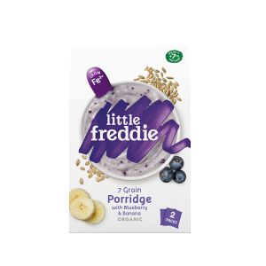 Little Freddie 有機藍莓香蕉7種穀物米糊160g