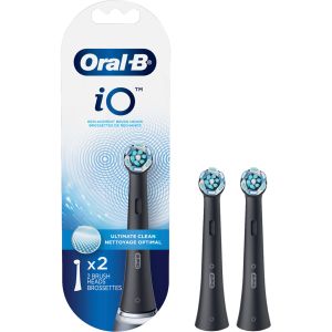 Oral B iO系列 (黑色)深層清潔護齦刷頭2支裝