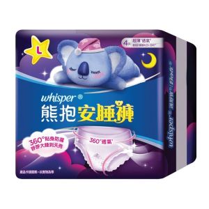 Whisper護舒寶 熊抱安睡褲L碼(4片)