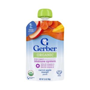 Gerber 有機胡蘿蔔蘋果芒果果蓉3.5oz