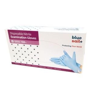 BlueSail 藍色丁腈手套100個 中碼(3.5g)