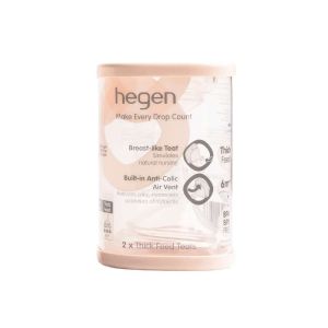 hegen (2個裝)防脹氣智慧奶嘴-Y形孔