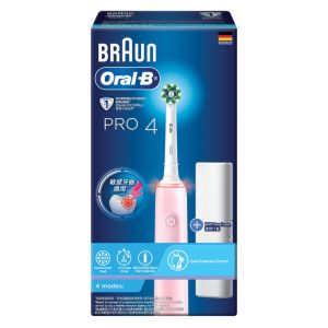 Oral B PRO 4 充電電動牙刷(粉紅色)