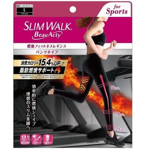 Slimwalk PH863 L 黑色-運動美腿壓力褲