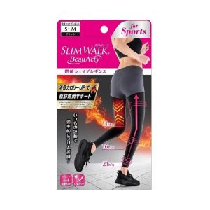 Slimwalk PH750(S-M)運動燃燒脂肪美腿壓力褲 (黑色 內搭) 