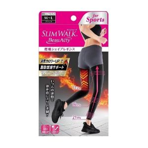 Slimwalk PH751 (M-L)運動燃燒脂肪美腿壓力褲 (黑色 內搭) 