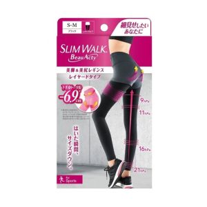 Slimwalk PH738(S-M)運動美腿壓力褲 提臀,吸汗快乾(黑)