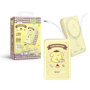 XPOWER (M10C-PN0528-10000mAh) 布甸狗 6合1 磁吸無線外置充電器