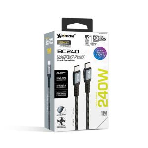 XPOWER (BC240) 240W 高速傳輸 充電編織線