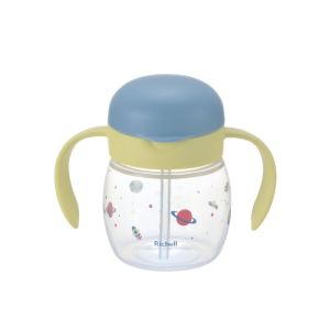 Richell 206006 TLI (太空)防漏吸管杯連手柄200ml