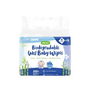 BB威寶 環保竹纖維mini濕巾(8片8包)