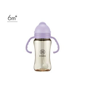 Simba (紫芙)270ml-蘊蜜鉑金PPSU防漏滑蓋學習水杯