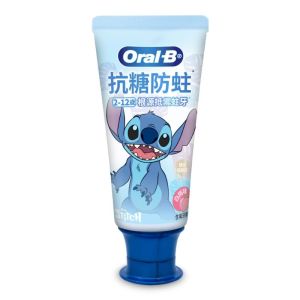Oral B (史迪仔)抗糖防蛀 兒童牙膏-白桃味60g