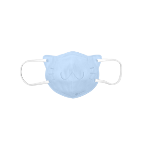Savewo救世 立體喵兒童防護口罩 粉藍色2-6歲(30片獨立包裝)
