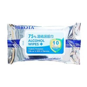 Hirota ㇠醇酒精濕紙巾10片裝(15x18cm)