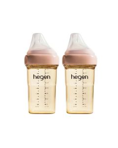 hegen (2件裝-粉紅色)多功能PPSU寬口奶瓶240ml