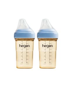 hegen (2件裝-藍色)多功能PPSU寬口奶瓶240ml